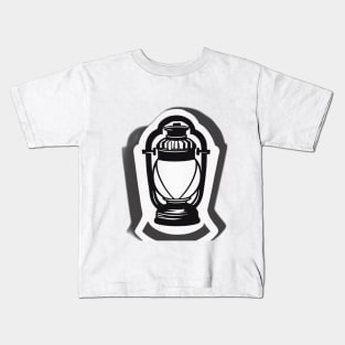 Lantern White Shadow Silhouette Anime Style Collection No. 411 Kids T-Shirt